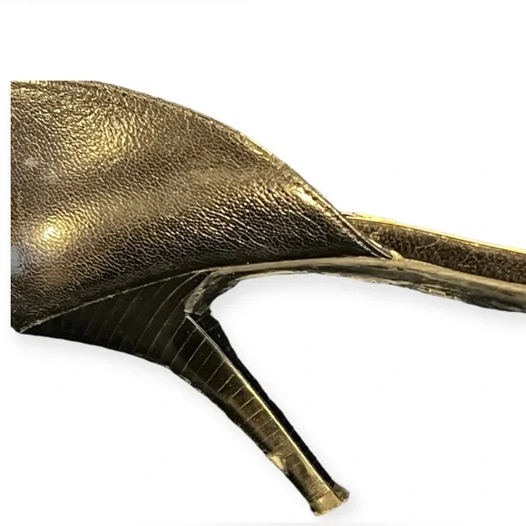 Michael Michael Kors FLEX D'ORSAY Black Leather Women's 7 1/2 Heels 3" - Picture 10 of 12